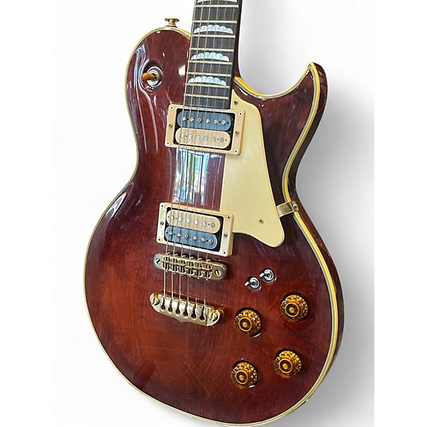 Used Aria PE-R80 NATURAL MAHOGANY Solid Body Electric Guitar