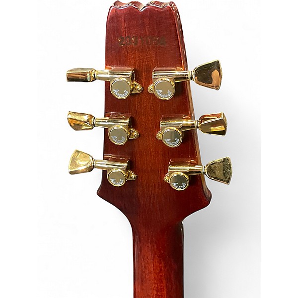 Used Aria PE-R80 NATURAL MAHOGANY Solid Body Electric Guitar