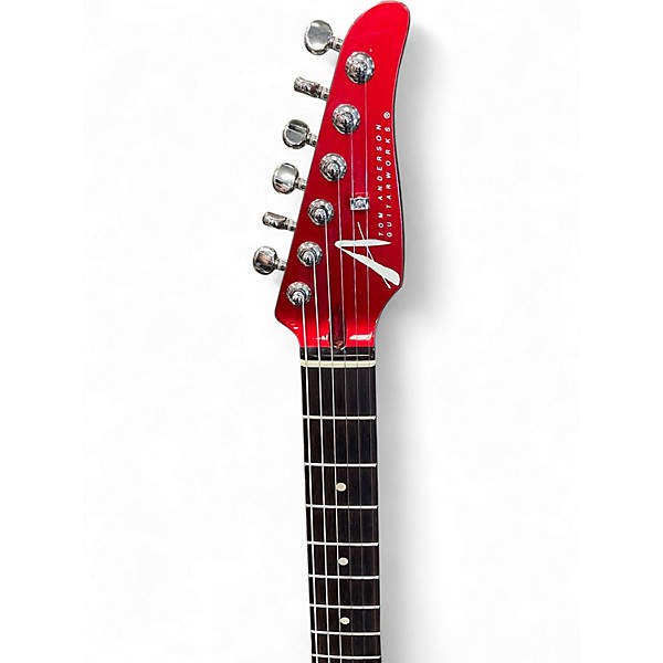 Used Tom Anderson RAVEN Candy Apple Red Metallic Solid Body Electric Guitar