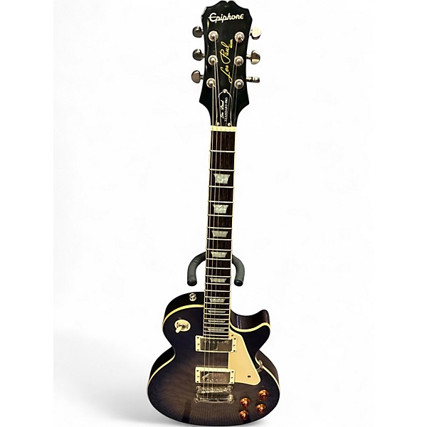 Used Epiphone Les Paul Standard Pro QUILT BLUE FADE Solid Body Electric Guitar