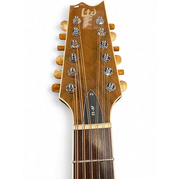 Used 2012 ESP LTD TL12 BLACK 12 String Acoustic Electric Guitar