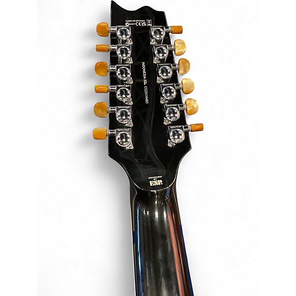 Used 2012 ESP LTD TL12 BLACK 12 String Acoustic Electric Guitar