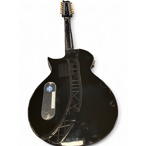 Used 2012 ESP LTD TL12 BLACK 12 String Acoustic Electric Guitar