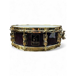 Used Seven Six Drum Company 4.5X14 Cypress Stave Shell Snare Transparent Purple Drum