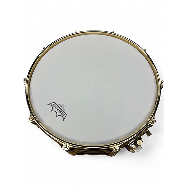 Used Seven Six Drum Company 4.5X14 Cypress Stave Shell Snare Transparent Purple Drum