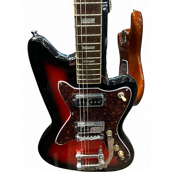 Used Silvertone 1478 RED BURST Solid Body Electric Guitar