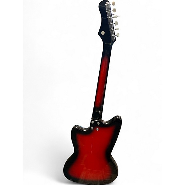 Used Silvertone 1478 RED BURST Solid Body Electric Guitar