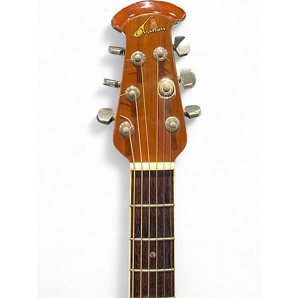 Used Ovation 1517 Natural Acoustic Electric Guitar