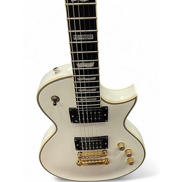 Used ESP LTD EC1000T CTM Alpine White Solid Body Electric Guitar