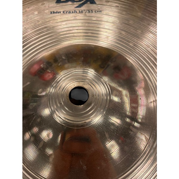 Used SABIAN 14X3.5 B8X THIN CRASH Cymbal