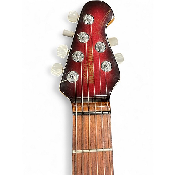 Used Ernie Ball Music Man JP6 John Petrucci Signature Red Burst Solid Body Electric Guitar