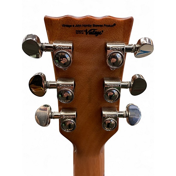 Used Vintage VSA500PM Natural Hollow Body Electric Guitar