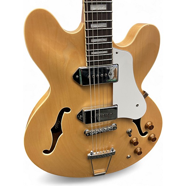 Used Vintage VSA500PM Natural Hollow Body Electric Guitar