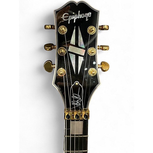 Used Epiphone Alex Lifeson Les Paul Custom Axcess RUBY Solid Body Electric Guitar