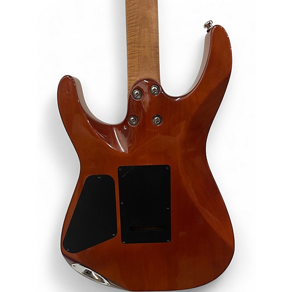 Used Charvel USA Select DK24 HSS 2PT CM QM Blue Burst Solid Body Electric Guitar