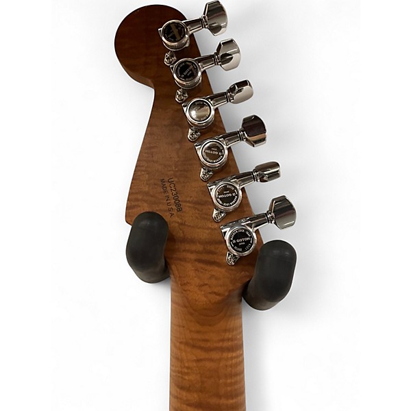 Used Charvel USA Select DK24 HSS 2PT CM QM Blue Burst Solid Body Electric Guitar