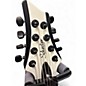 Used Schecter Guitar Research ROB SCALLON C8 Black and White Solid Body Electric Guitar
