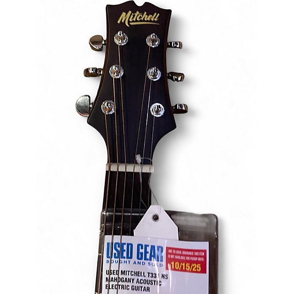 Used Mitchell T331 NS Mahogany Acoustic Electric Guitar