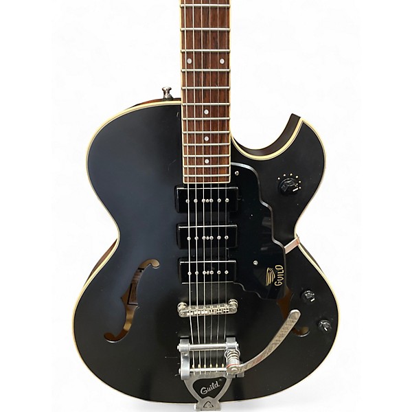 Used Guild Starfire Jet90 Black Hollow Body Electric Guitar