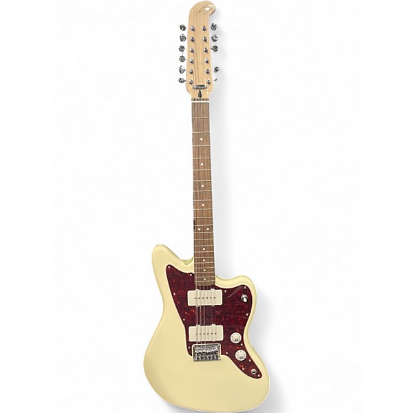 Used Squier Jazzmaster Paranormal XII White Solid Body