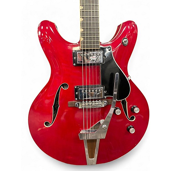 Vintage 1970s Yamaha SA2200 Red Hollow Body Electric Guitar