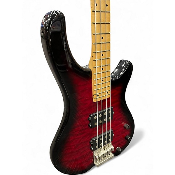 Used Fernandes tremor red Electric Bass Guitar