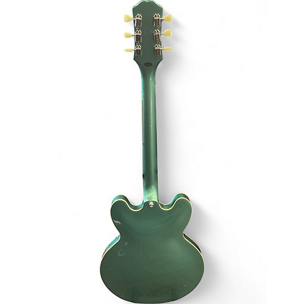 Used Epiphone ES335 INSPIRED BY GIBSON GREEN Hollow Body Electric Guitar