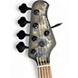 Used Sterling by Music Man Ray35 5 String Burl top TRANSPARENT SATIN BLACK Electric Bass Guitar