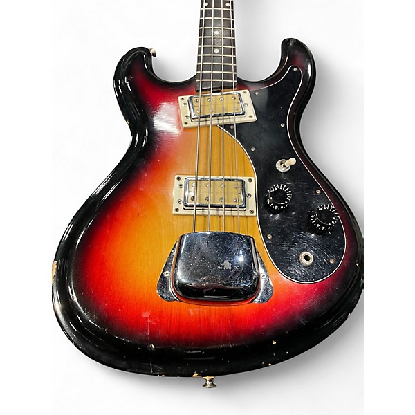 Vintage 1970s Univox HI FLIER PHASE 4 BASS SUNBURST Electric Bass Guitar