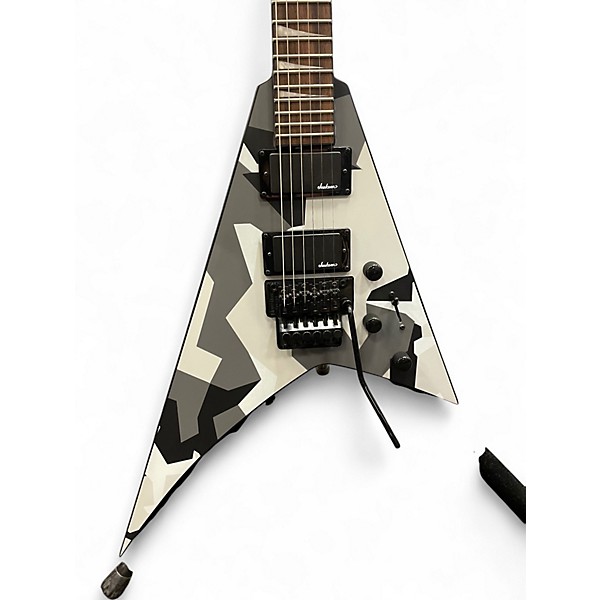Used Jackson RRX24 Rhoads Black Camo Solid Body Electric Guitar