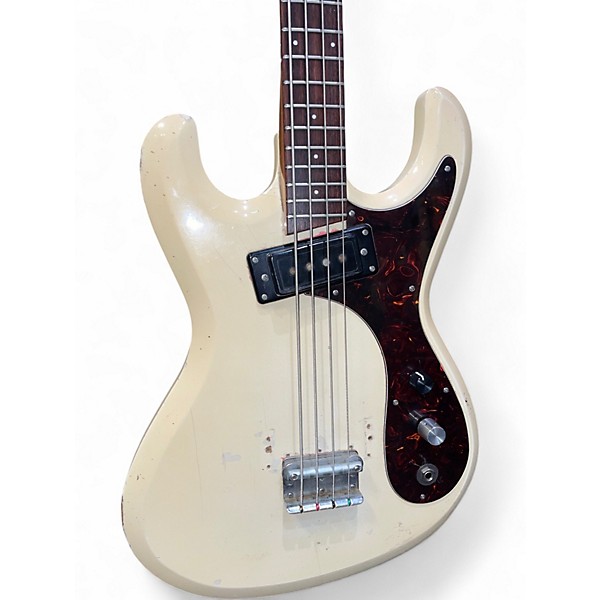 Vintage 1960s Guyatone EB-1 Cream Electric Bass Guitar