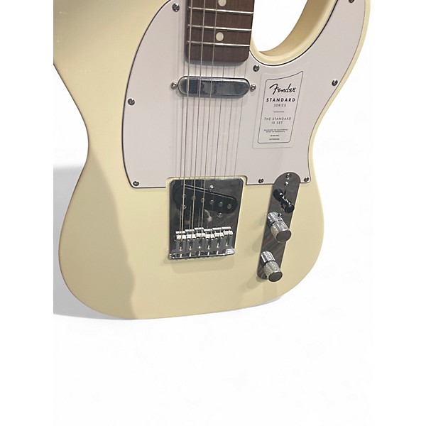 Used Fender Standard SERIES TELECASTER White Solid Body Electric Guitar