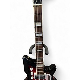 Vintage 1960s National  Westwood 75 redburst Solid Body Electric Guitar