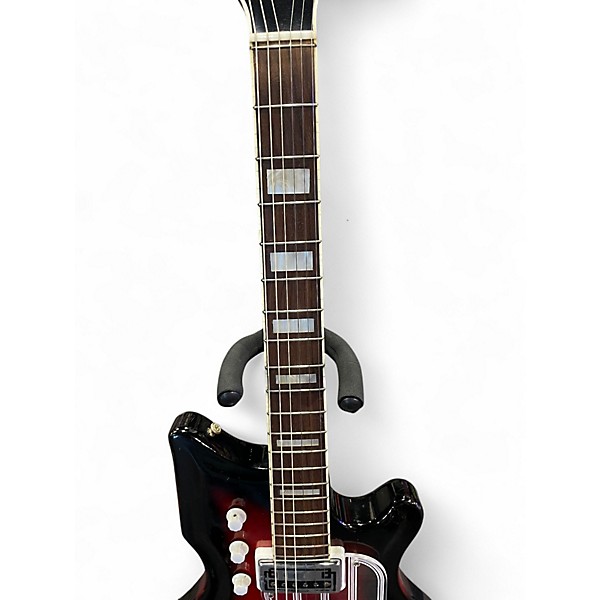 Vintage 1960s National Westwood 75 redburst Solid Body Electric Guitar