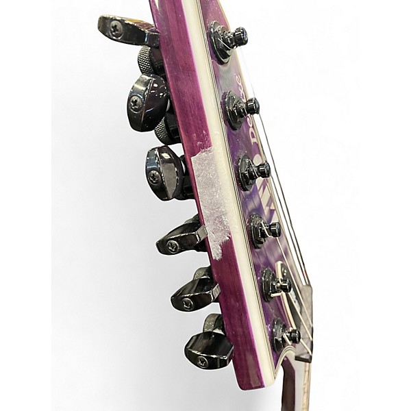 Used ESP MH1000NT Deluxe Trans Purple Solid Body Electric Guitar