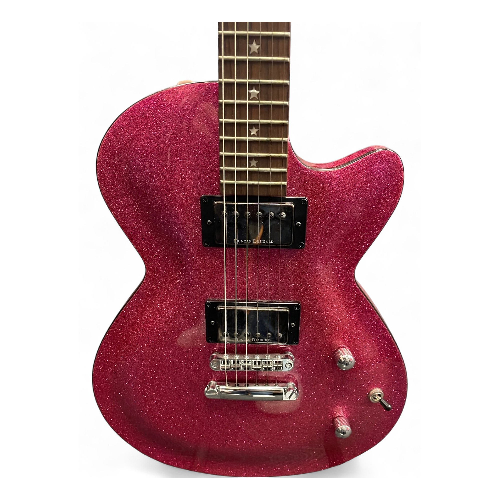 Used Daisy Rock Rock Candy Pink Sparkle Electric Bass Guitar