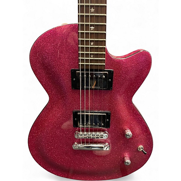【C013】エレキギター　DAISY ROCK　ピンク　DCタイプ　 ダンカン Used Daisy Rock Rock Candy Pink Sparkle Electric Bass Guitar
