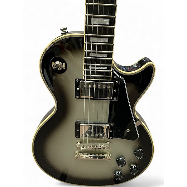 Used Epiphone Les Paul Custom Silverburst Solid Body Electric Guitar