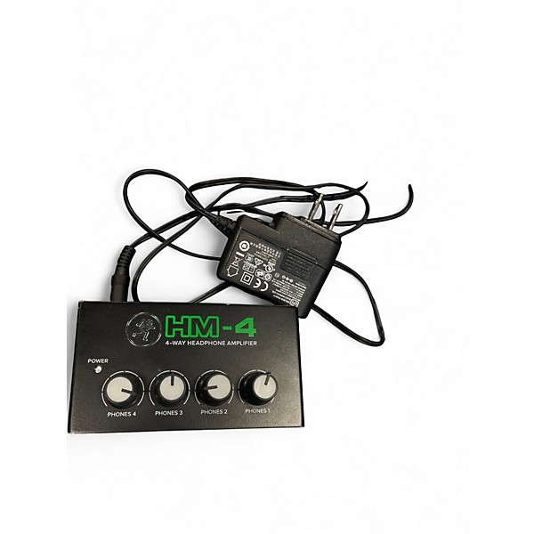 Used Mackie HM-4 4-WAY HEADPHONE AMPLIFIER Headphone Amp