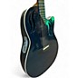 Used Adamas ovation q597 navy blue Acoustic Electric Guitar