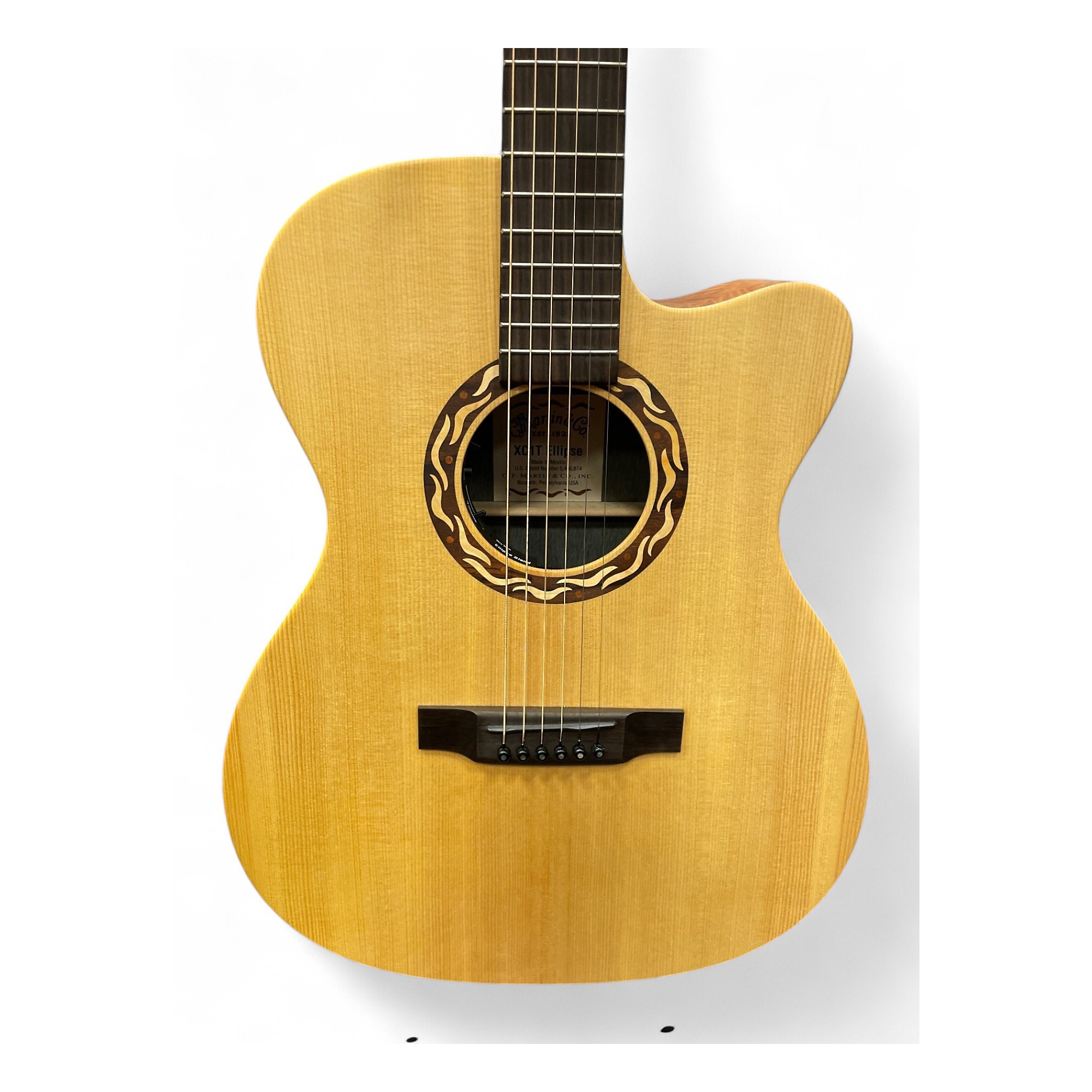 Used 2013 Martin XC1T ELLIPSE Natural Acoustic Electric Guitar