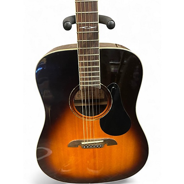Used Alvarez AD70 Dreadnought Sandburst Acoustic Guitar