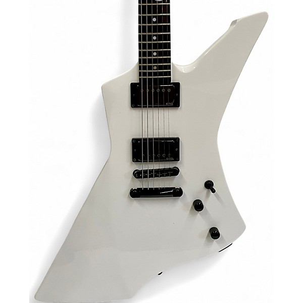 Used ESP LTD James Hetfield Snakebyte Snow White Solid Body Electric Guitar
