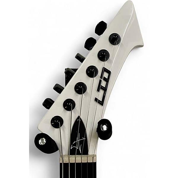 Used ESP LTD James Hetfield Snakebyte Snow White Solid Body Electric Guitar