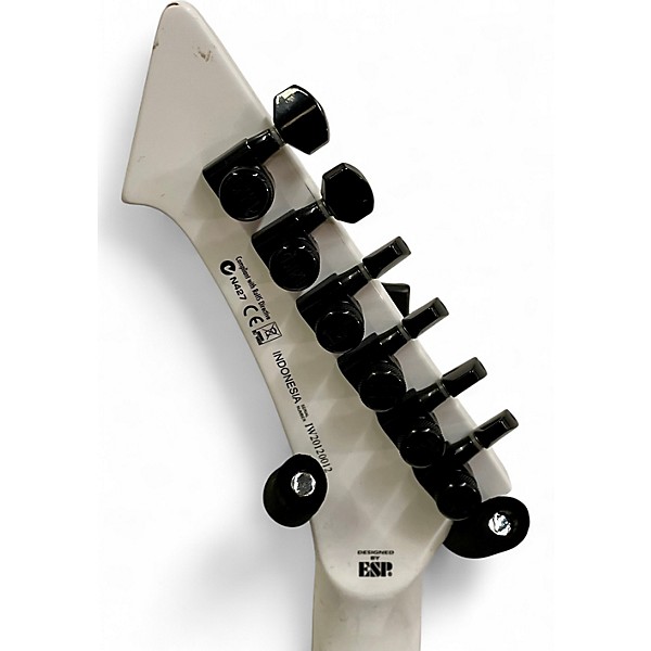 Used ESP LTD James Hetfield Snakebyte Snow White Solid Body Electric Guitar