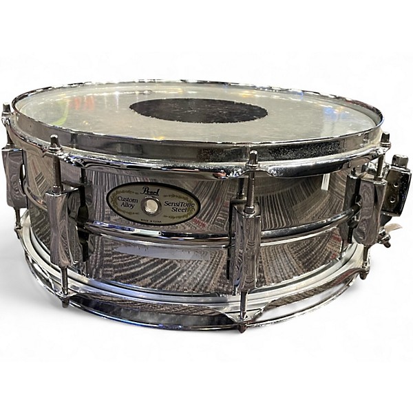 Used Pearl 5X14 Sensitone Snare Steel Drum