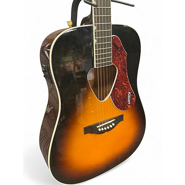 Used Gretsch Guitars G5024E Rancher Sunburst Acoustic Electric Guitar