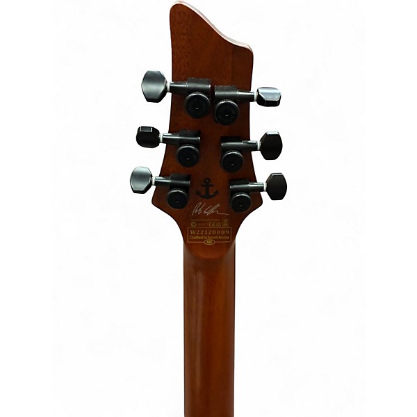 Used Schecter Guitar Research rob scallon 2 tone black Solid Body Electric Guitar