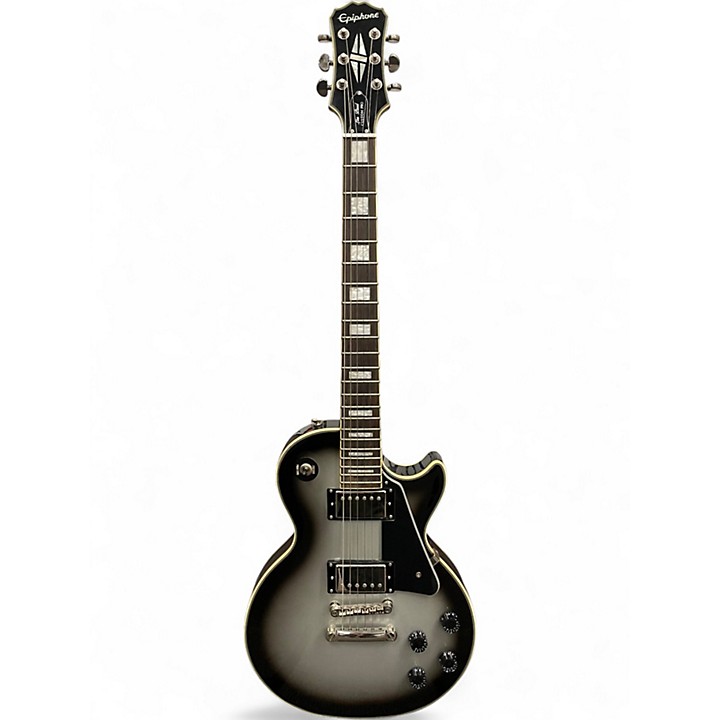 Used Epiphone Les Paul Custom Pro Silverburst Solid Body