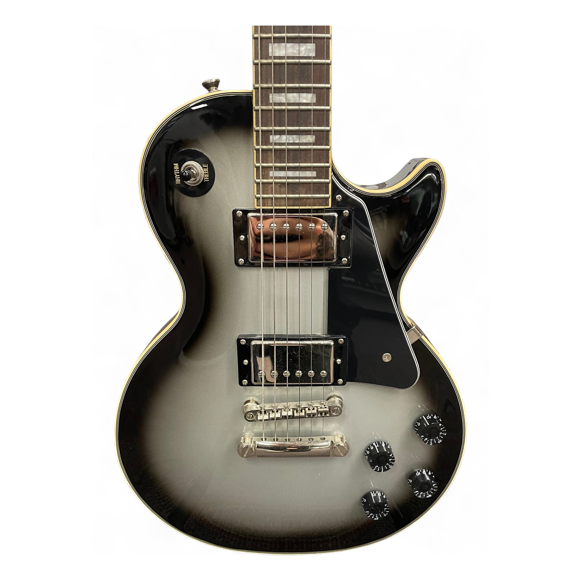 Used Epiphone Les Paul Custom Pro Silverburst Solid Body